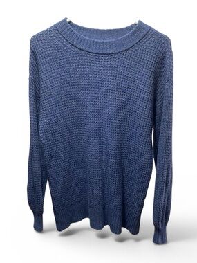 American Eagle Waffle Knit Heather Blue Sweater‎ size XS